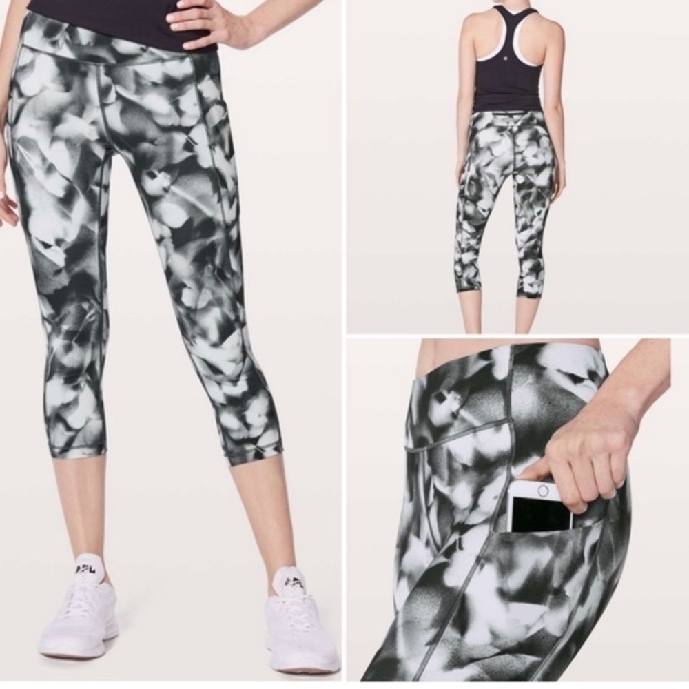 Lululemon Speed Up Crop Pants Blush Blossom Alpine Size 4‎